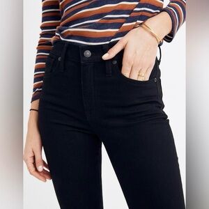 Madewell 9” High-Rise Skinny Jeans | Black Frost | Size 30